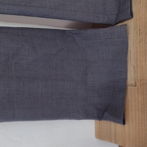 Banana Republic Gray Wool Mid Rise Martin Fit Flare Ankle Dress Pants Size 4 - Picture 9 of 12